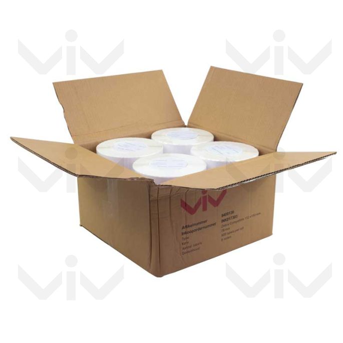 Zebra Compatible Labels 102 x 150 mm (800740-605), ECO Permanent, 76 mm kern, 900 labels