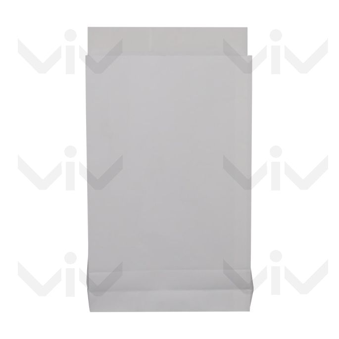Kraftpapier Verzendzakken, Wit, 360 x 100 x 560 mm, 100 gram/m2