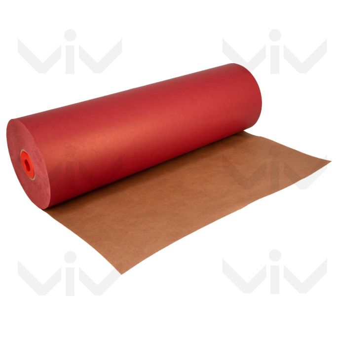 Kraftpapier op rol, 59 cm x 400 meter, 50 gram/m2, Bordeaux Rood