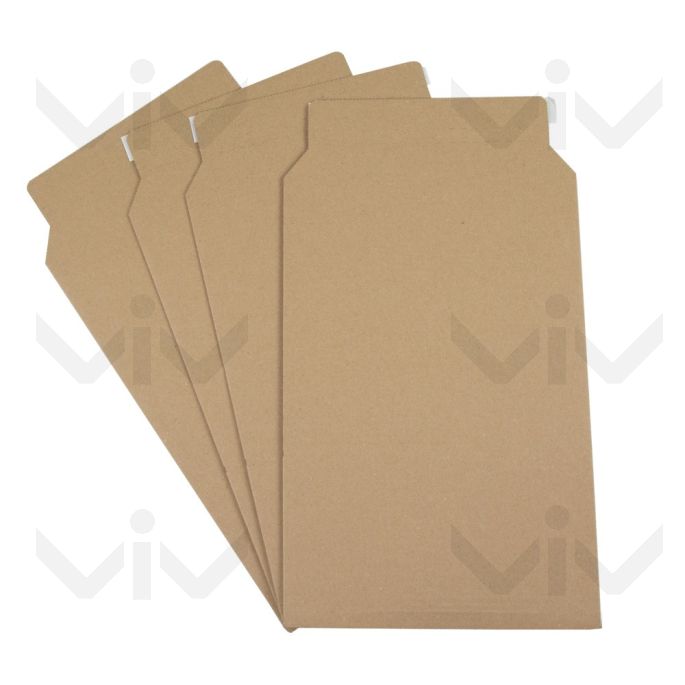 Wikkelverpakking, 320 x 320 x 10-80 mm (LP formaat), Bruin