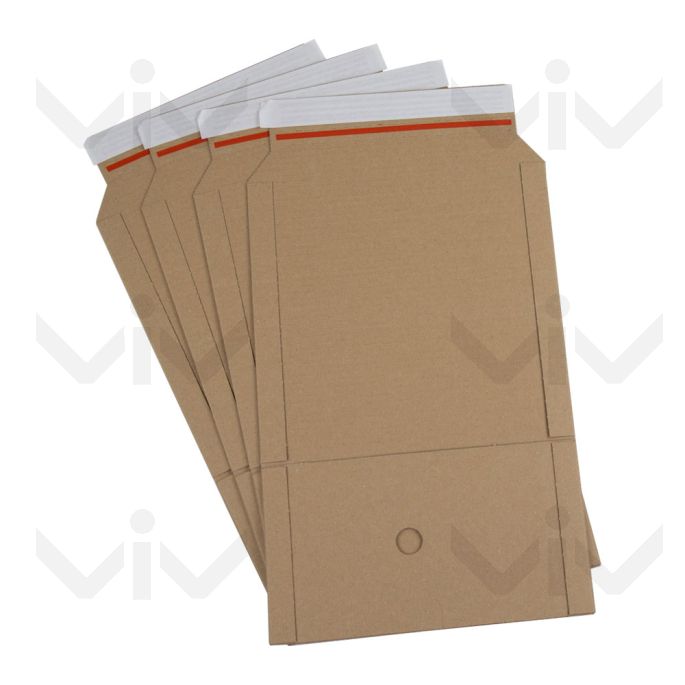 Wikkelverpakking, 320 x 320 x 10-80 mm (LP formaat), Bruin