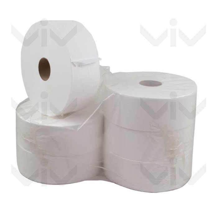 Maxi jumborol Toiletpapier 2-laags Cellulose, 1520 vellen x 6 rollen