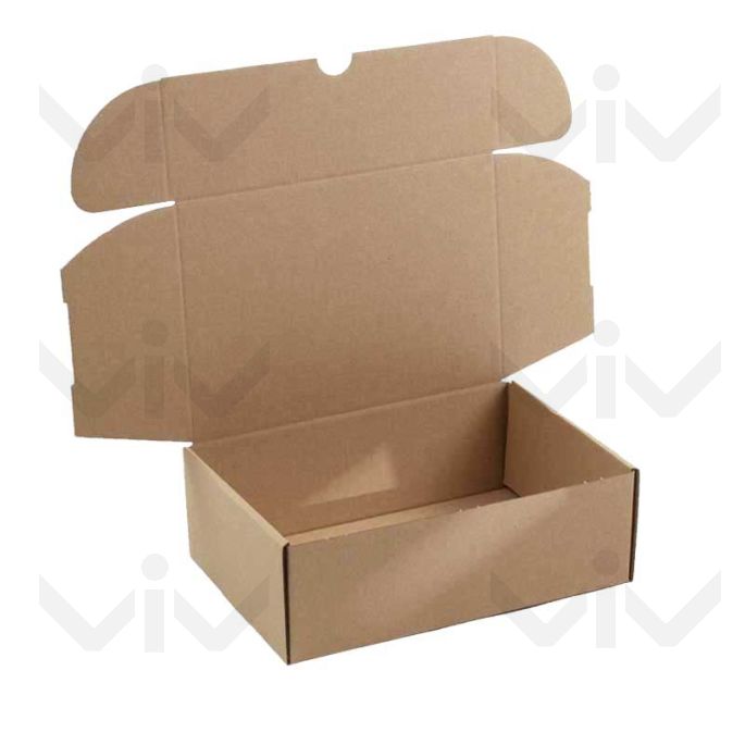 Postdoosjes met Klepsluiting, Enkelgolf, 330 x 242 x 77 mm (A4+ formaat), Bruin