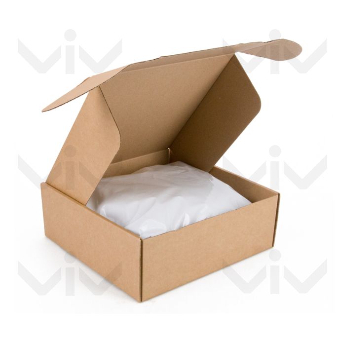 Postdoosjes met Klepsluiting, Enkelgolf, 385 x 225 x 130 mm, Bruin
