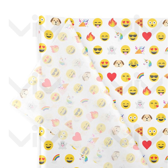 Vloeipapier, 50 x 76 cm, 18 gram/m2, Emoji