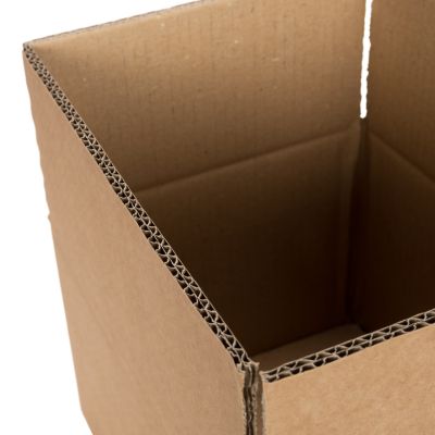 Kartonnen Dozen, Dubbelgolf, 400 x 400 x 250 mm, Bruin