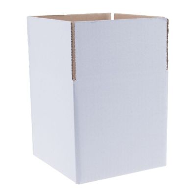 Kartonnen Dozen, Dubbelgolf, 500 x 330 x 160 mm, Wit
