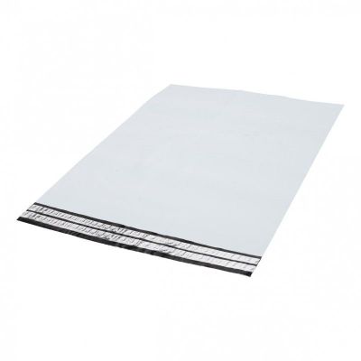 COEX Verzendzakken (met Retourstrip), Wit/Zwart, 550 x 770 + 60 mm, 65 micron