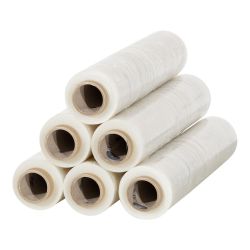 Handwikkelfolie, 6,5 micron, 43 cm x 600 meter, Transparant, Voorgerekt