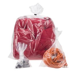 Plastic zakken (PE), Transparant, 13 x 54 + 2,5 cm, 30 micron