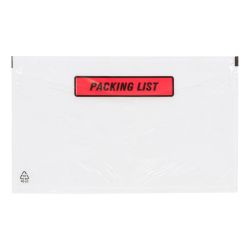 Paklijstenvelop, 'Packing List', 220 x 115 mm