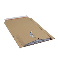 Boekverpakking, 325 x 250 x 0-80 mm (A4+), Bruin