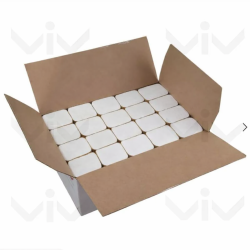 Handdoekpapier Z-vouw,  2-laags Wit Cellulose, 24 x 21 cm