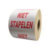 Niet Stapelen Etiketten, 97 x 79 mm, 1000 stuks per rol