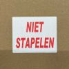Niet Stapelen Etiketten, 97 x 79 mm, 1000 stuks per rol