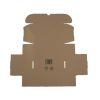 Postdoosjes met Klepsluiting, Enkelgolf, 160 x 113 x 77 mm (A6 formaat), Bruin