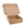 Postdoosjes met Klepsluiting, Enkelgolf, 385 x 225 x 130 mm, Bruin