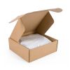 Postdoosjes met Klepsluiting, Enkelgolf, 400 x 300 x 100 mm, Bruin