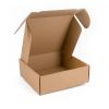 Postdoosjes met Klepsluiting, Enkelgolf, 400 x 300 x 100 mm, Bruin